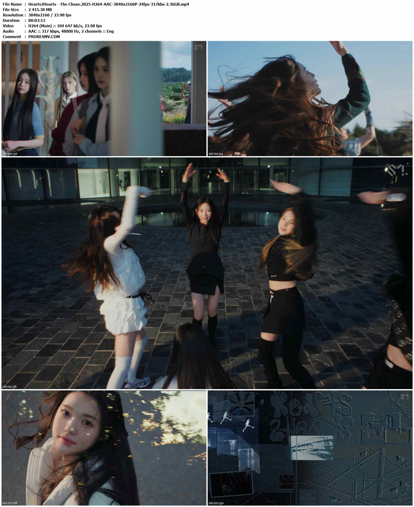 Hearts2Hearts - The Chase.2025-H264-AAC-3840x2160P-24fps-317kbs-2.36GB官方MV_高清MV